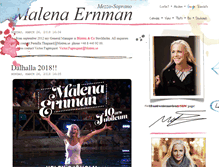 Tablet Screenshot of malenaernman.com